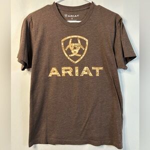 Ariat Chocolate Brown Crew Neck Tee